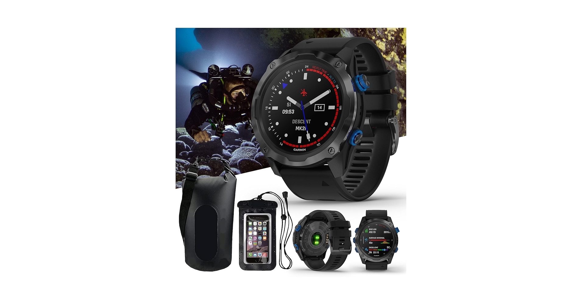 値下げ★GARMIN DESCENT MK2i Amazon.com: Garmin Descent Mk2i (Titanium Gray DLC/Black
